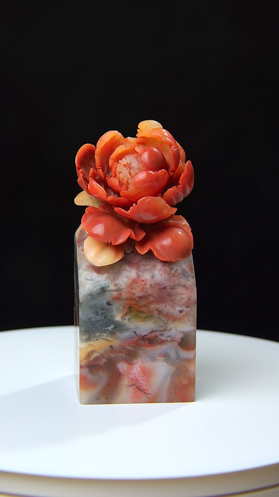 五彩芙蓉石，花开富贵