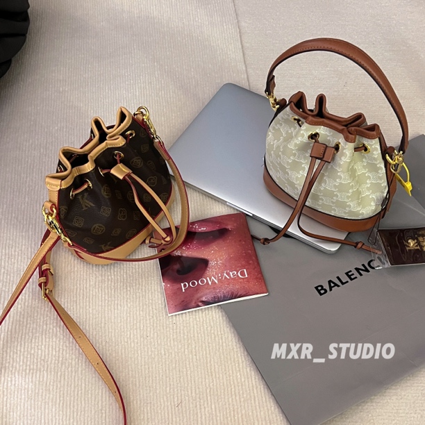 【情书福袋】超火水桶包女2025新款轻奢小众设计高级感单肩斜挎小包