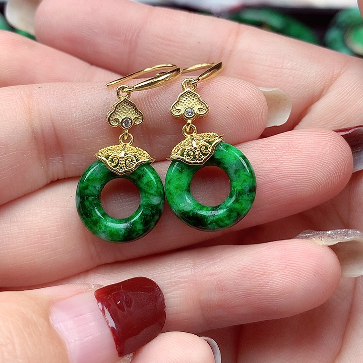 翡翠颈饰银S925镶嵌翡翠