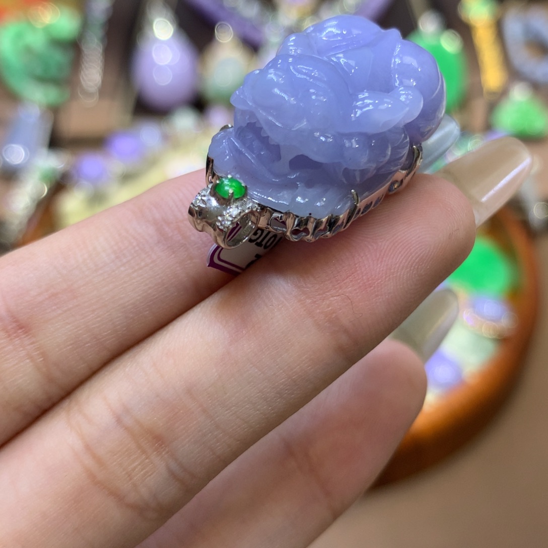 【闪购商品】翡翠18K金镶嵌颈饰翡翠