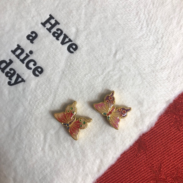 足金999烧蓝转运珠2个
