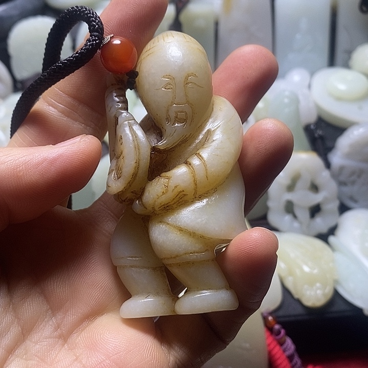 和田玉未镶嵌挂件