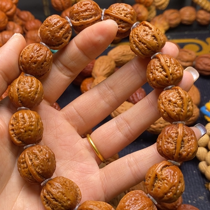 【闪购商品】手串文玩核桃略*略小贝壳一道筋