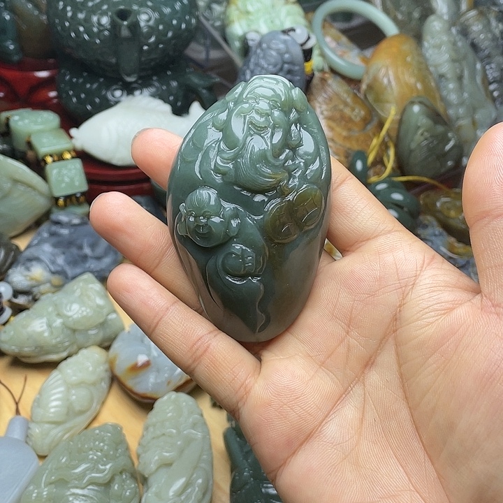 和田玉未镶嵌挂件