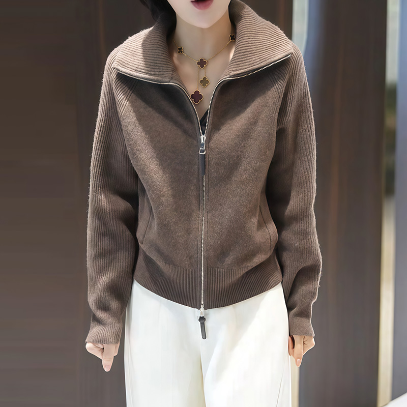 慵懒风秋冬时尚针织开衫2025年新款宽松气质女装休闲百搭显瘦上衣