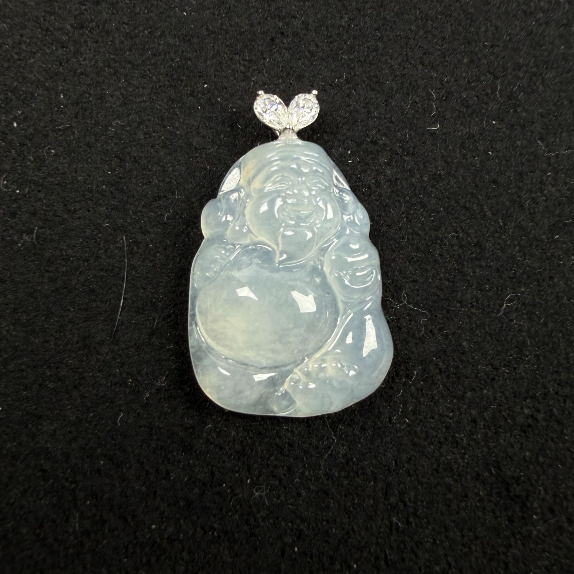 久鱼珠宝 18K金翡翠挂件9230
