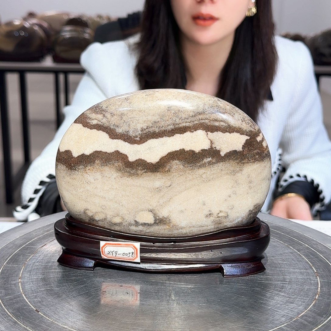 长江画面石精品中号摆件