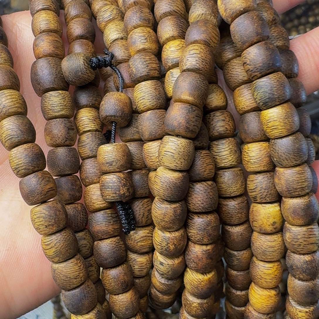 沉香手串陆河老型鼓珠卡七多样性发一