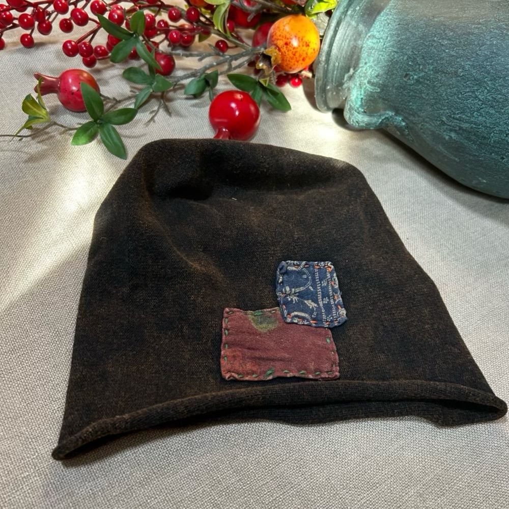 纯棉刺绣帽子民族风文艺复古个性潮女秋冬堆堆帽百搭