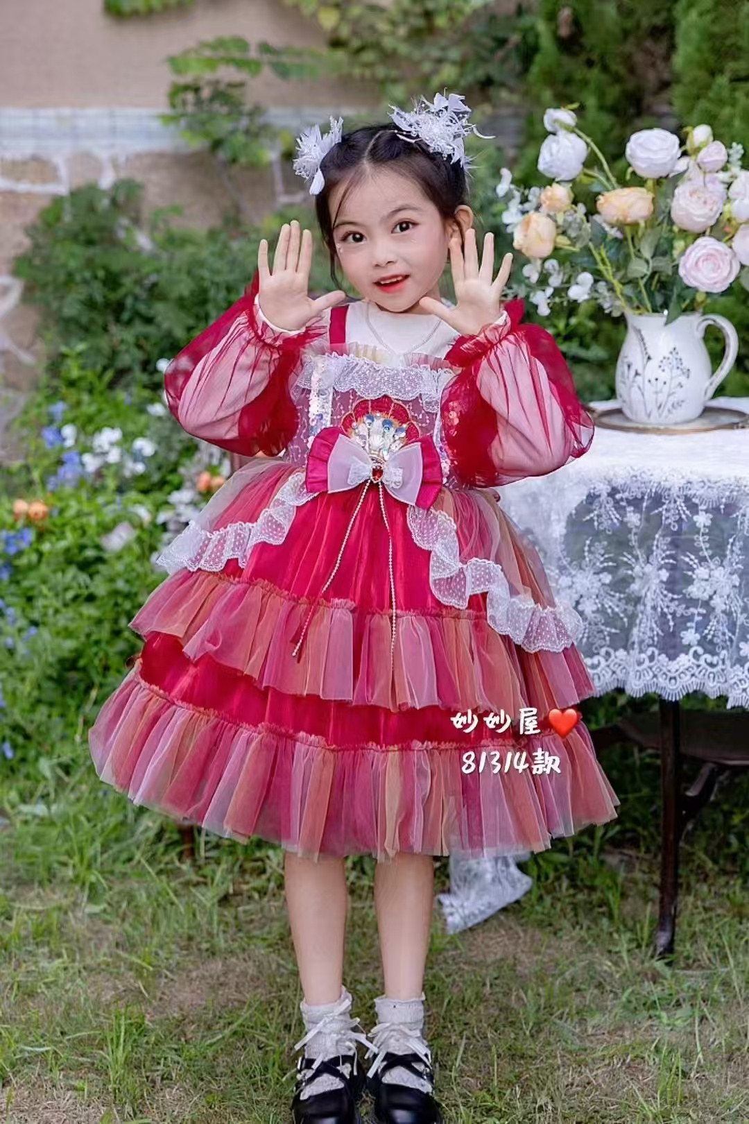 【贝壳钻石-加绒连衣裙】女童四季连衣裙