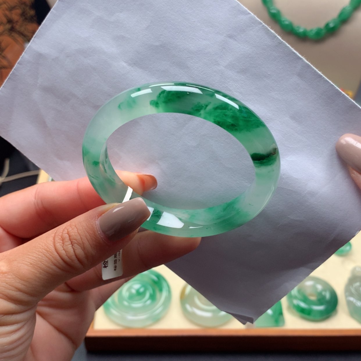 【闪购商品】合金手镯石英质玉