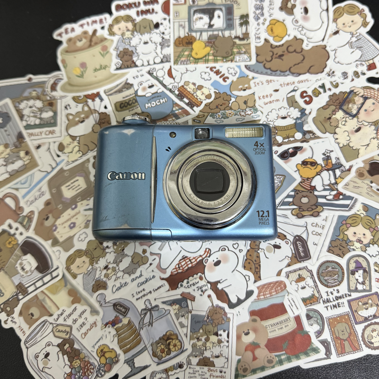 9新 Canon/佳能 a1100is 功能全好 两节五号电池自备