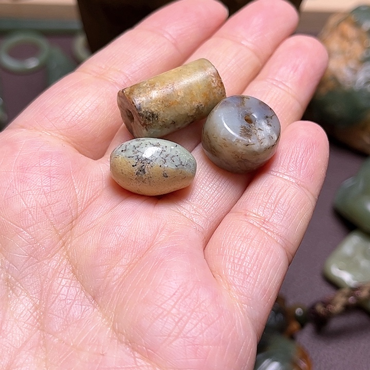 岫岩河磨玉（透闪石质玉）手绳未镶嵌