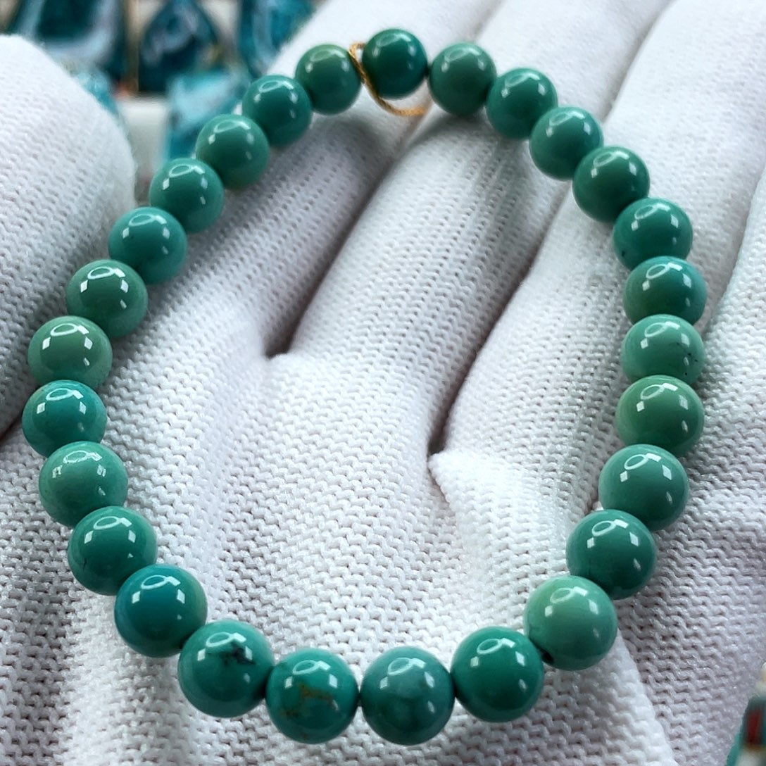 绿松石未镶嵌车挂尺寸6.5