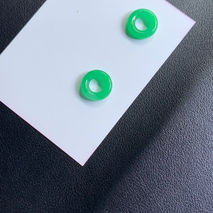 跳***跳爆款冰绿精品甜甜圈锁骨链