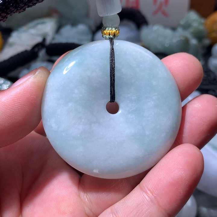 翡翠未镶嵌颈饰保真天然a货翡翠