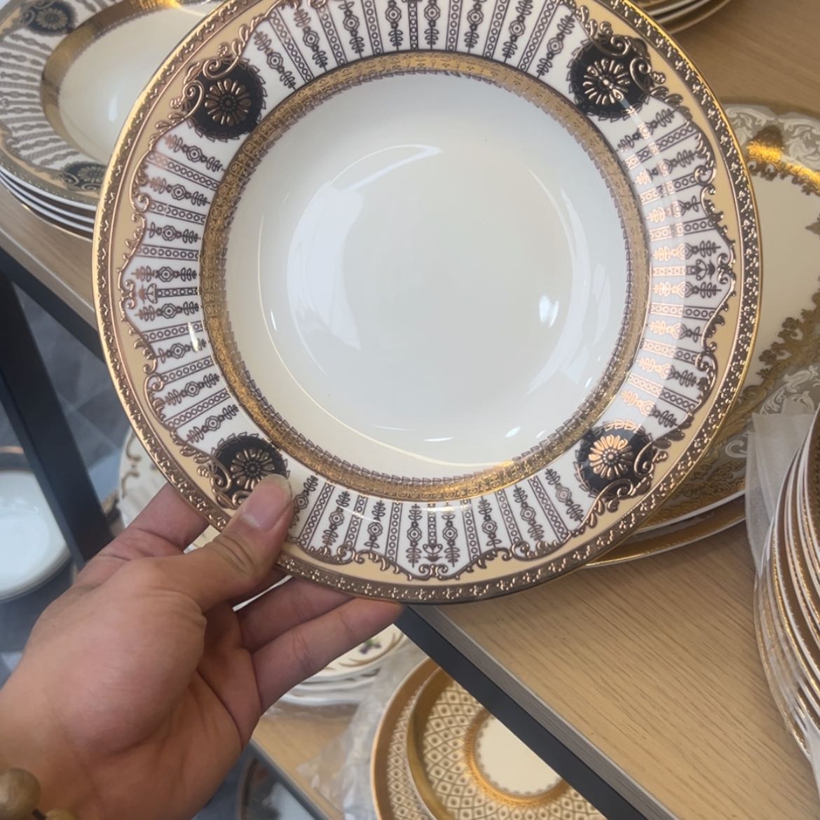 【闪购商品】瓷片9寸草帽盘两个一单福利价