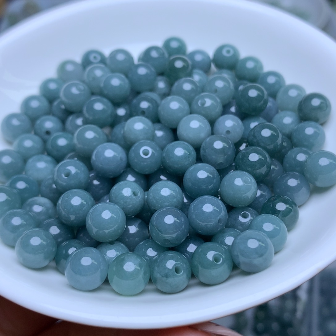 散珠翡翠卡7.8冰蓝水25个单圈