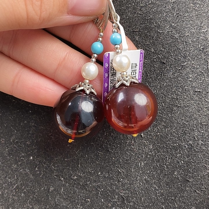 琥珀银S925镶嵌珠宝奇石