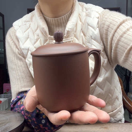 紫砂茶壶底槽清盖杯