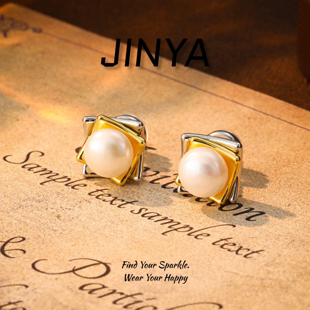 铜合金耳饰 《金缕月华》法式耳钉双色百搭小众轻奢0977