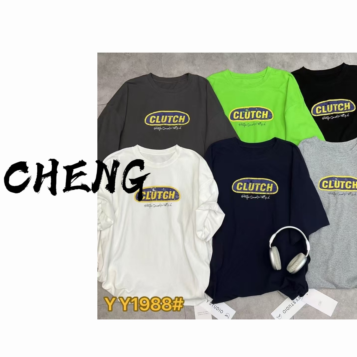 【CB-J】oversize男女同款潮牌T恤宽松版本  H0383