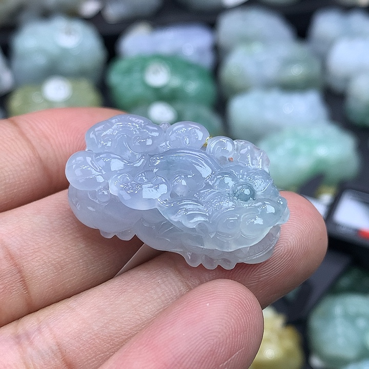 翡翠未镶嵌颈饰天然缅甸翡翠貔貅吊坠