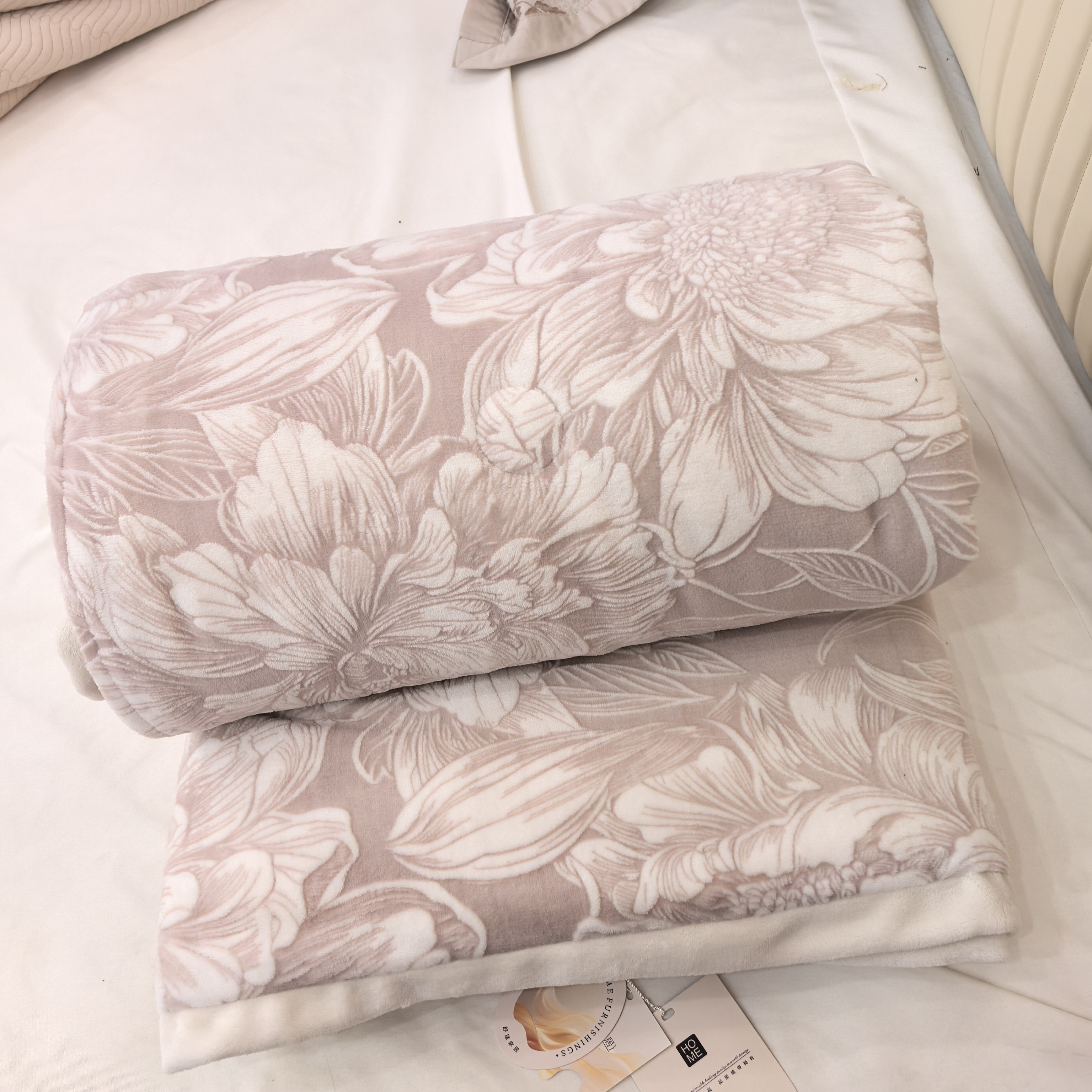 【云雕花】单双人棉被超细旦纤维亲肤柔软顺滑单双人冬被