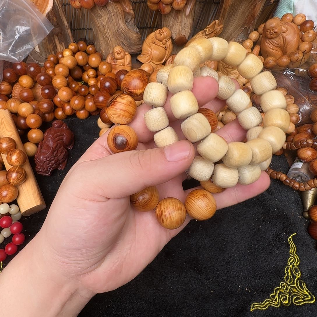 柏木（崖柏）手串/手链瑕疵太行2.0.香樟木1.5.2