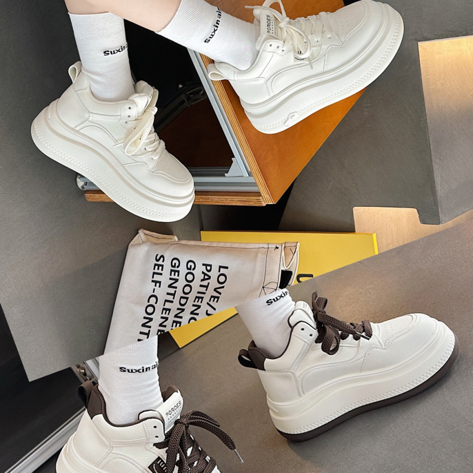 新款大棉厚底高帮保暖百搭休闲鞋（53308）