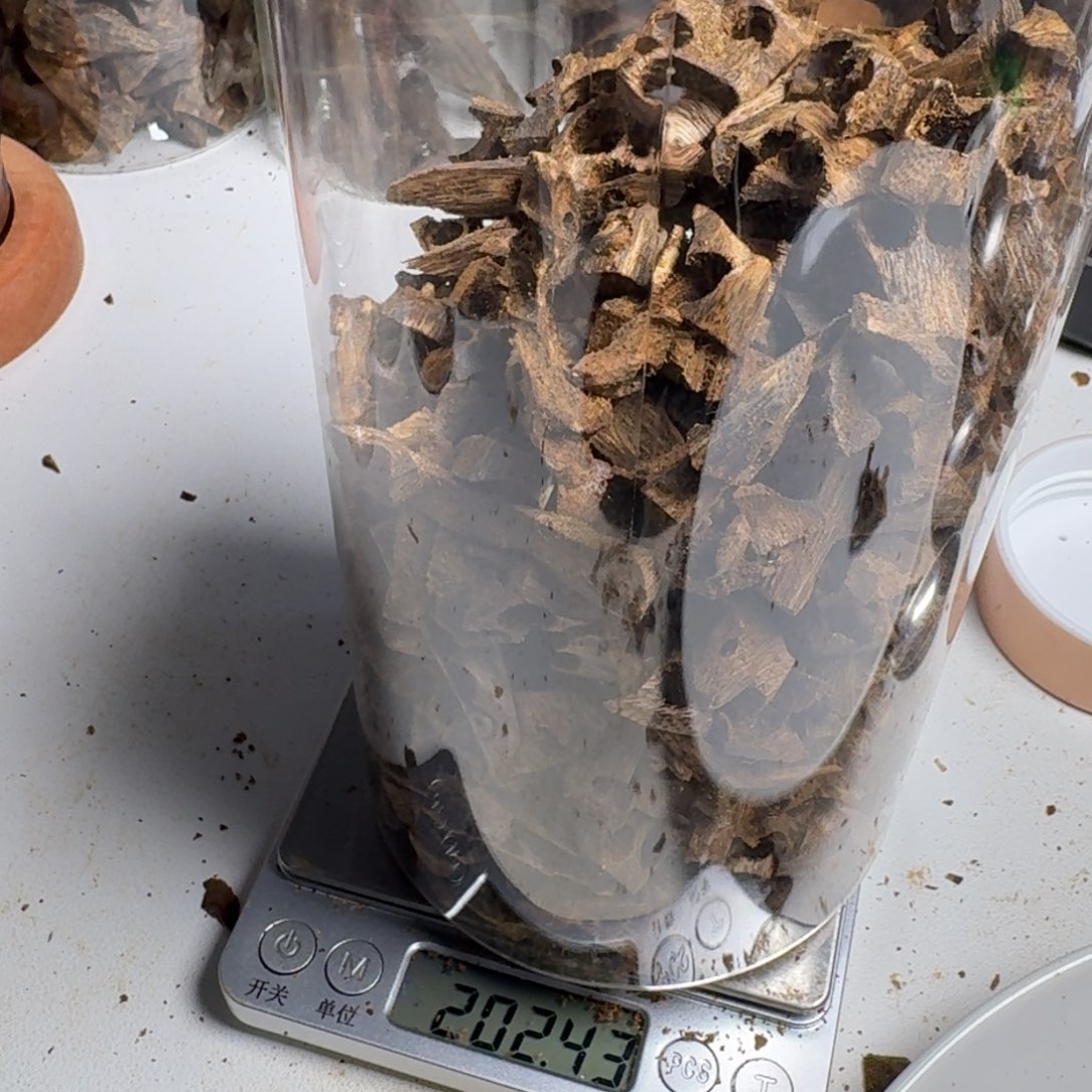 斑纹漆（虎斑木）夜**雨油叶子车珠老料202克