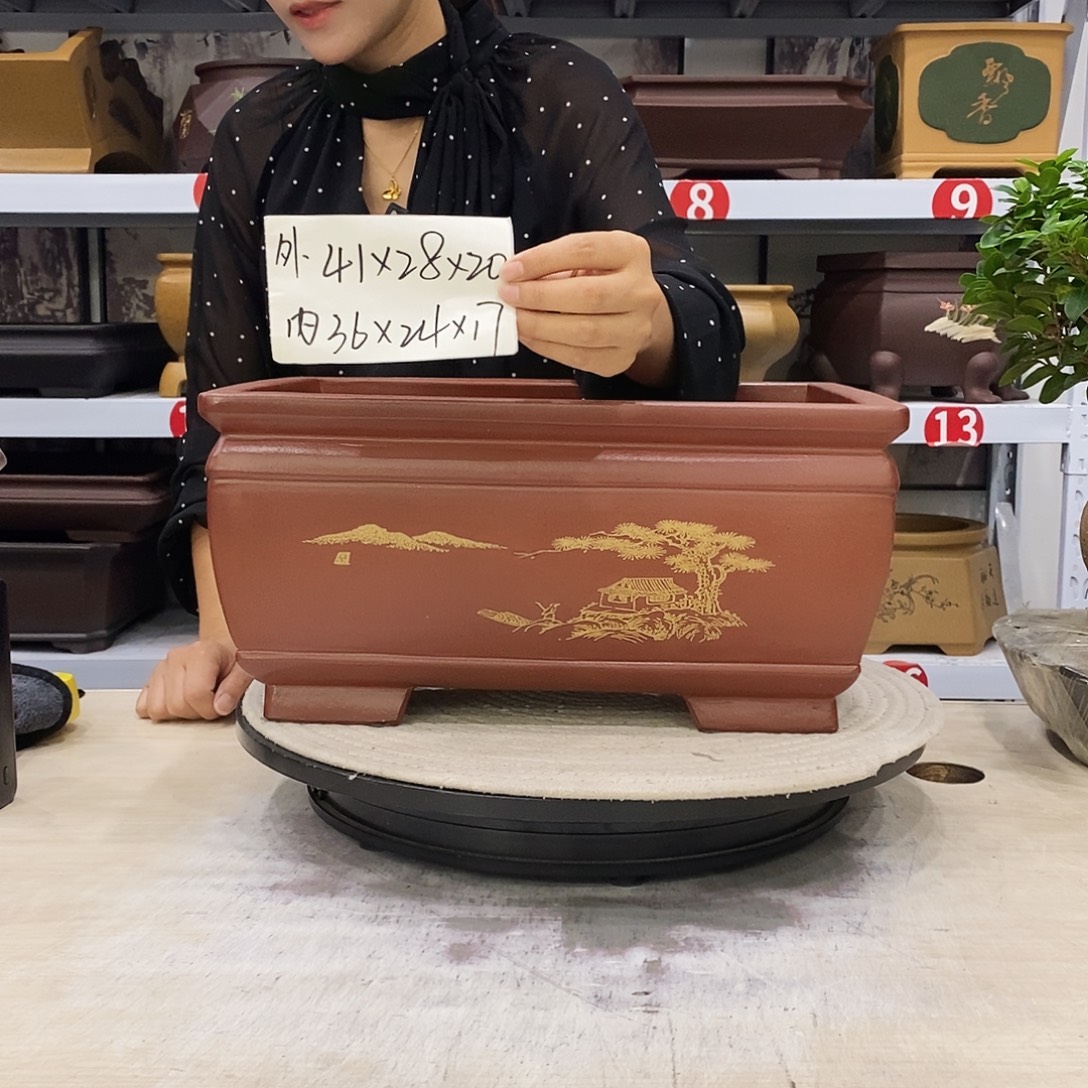 紫砂花盆紫砂花盆