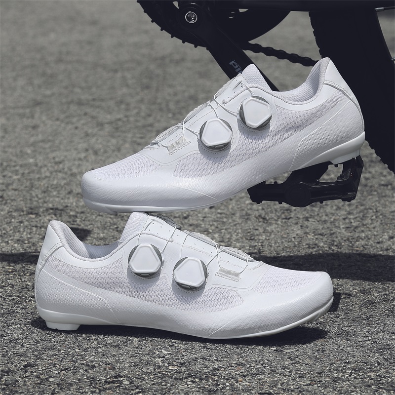 公路车无锁鞋骑行鞋无锁鞋硬底男女款自行车山地车透气自行车鞋子