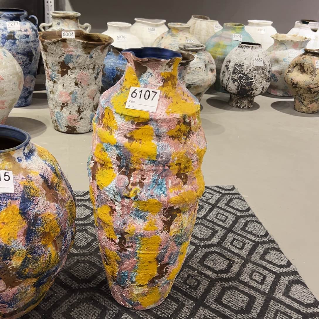 瓶6107高 51口8陶瓷花瓶无孔