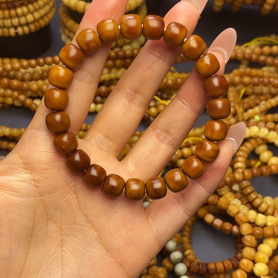 龙眼菩提吊坠蛰*龙脊菩提老型珠红料单圈卡9➕