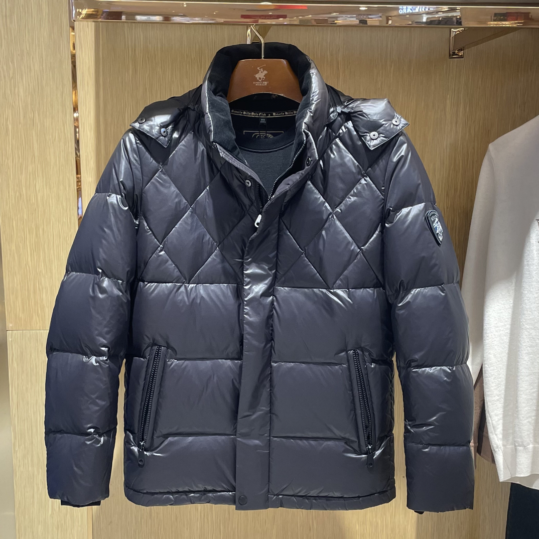 男士冬季立领羽绒服