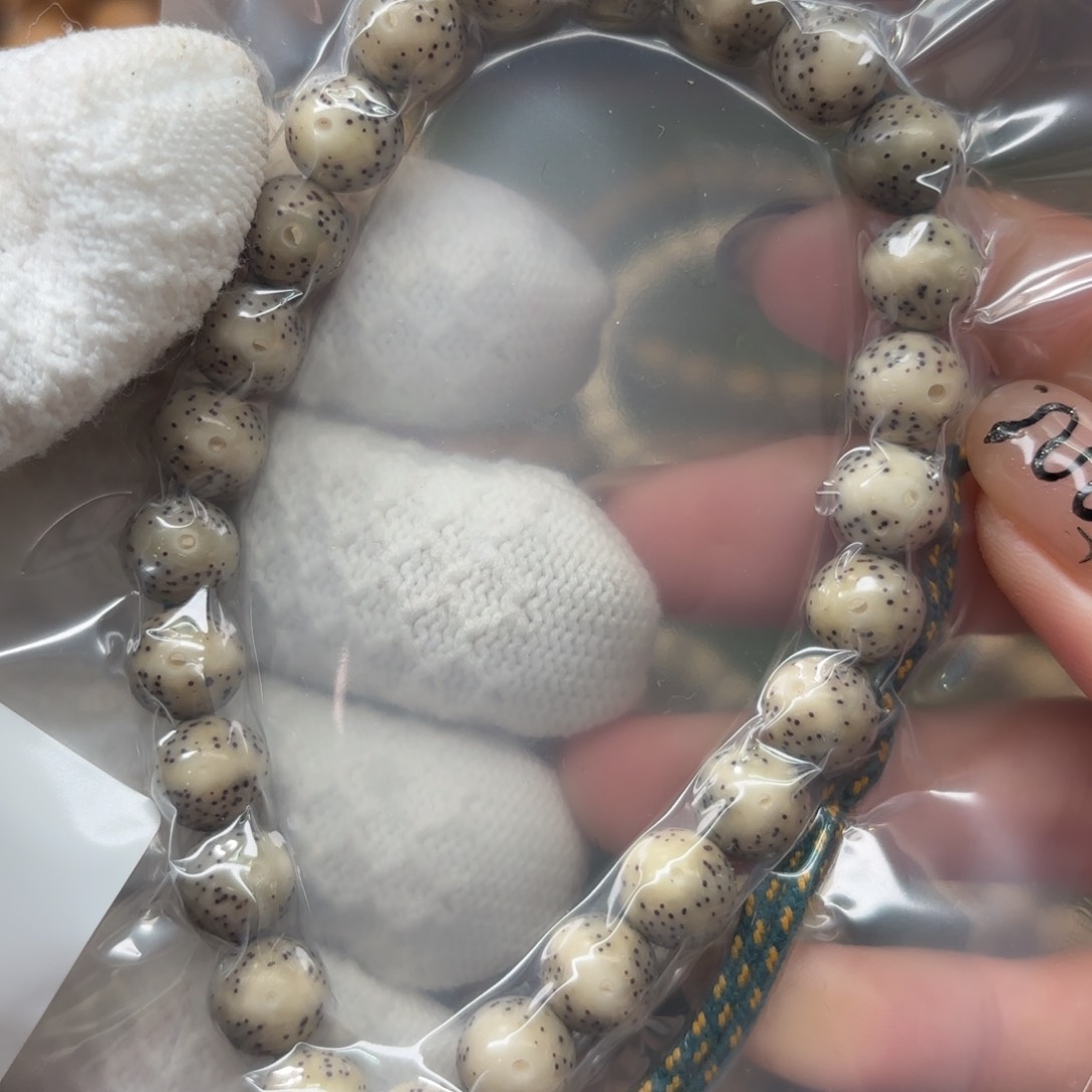 星月菩提吊坠9圆珠大眼睛银标