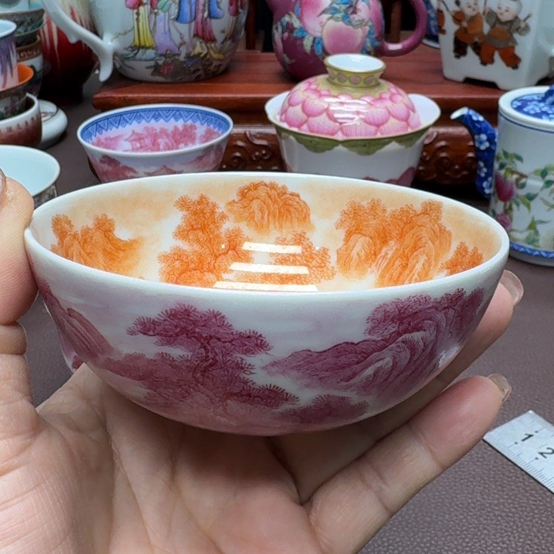 瓷片景德镇仿古手工制作精品展示