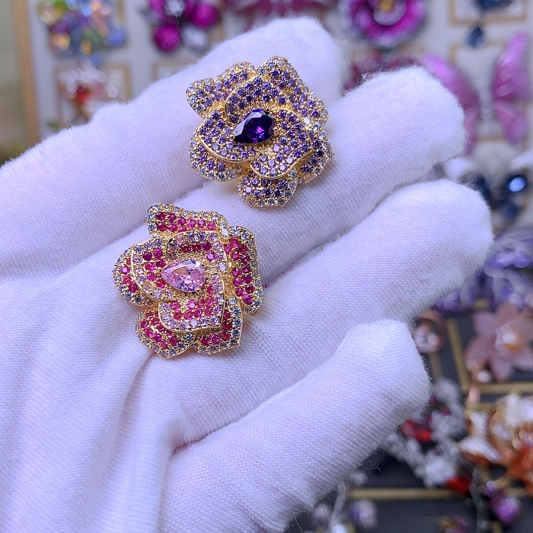 合成立方氧化锆铜刺马针2个