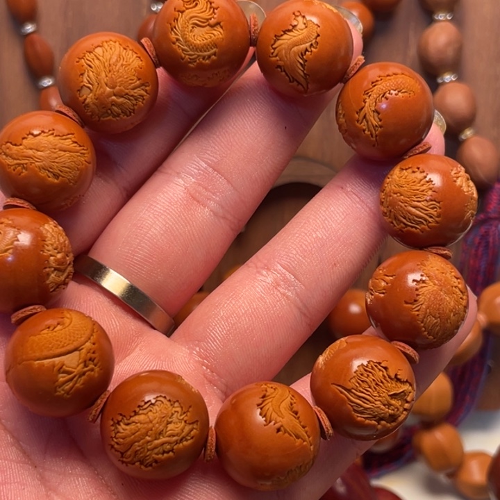 橄榄核手串/手链1.9尺寸云中龙