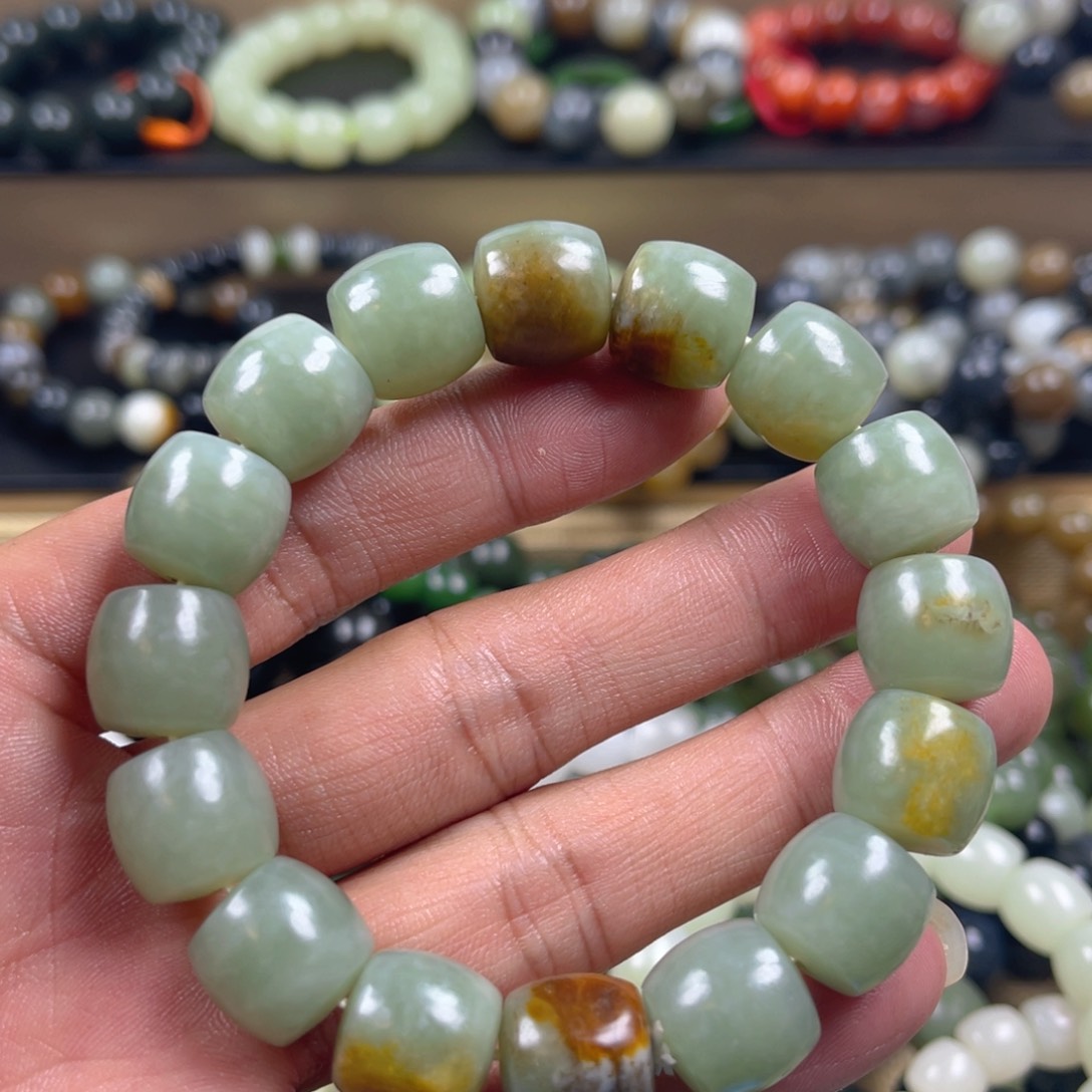 和田玉手串未镶嵌