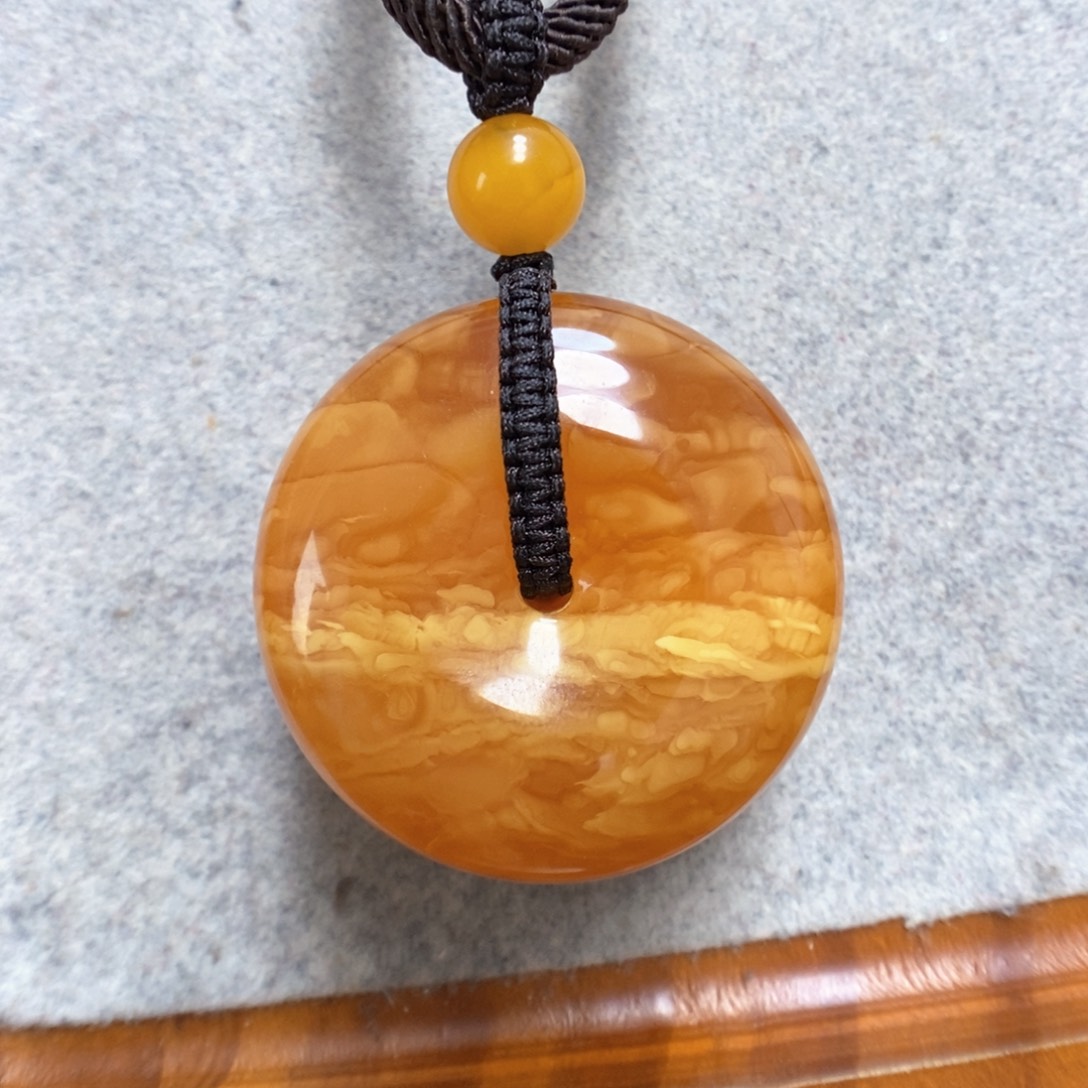 蜜蜡项链未镶嵌蜜蜡吊坠