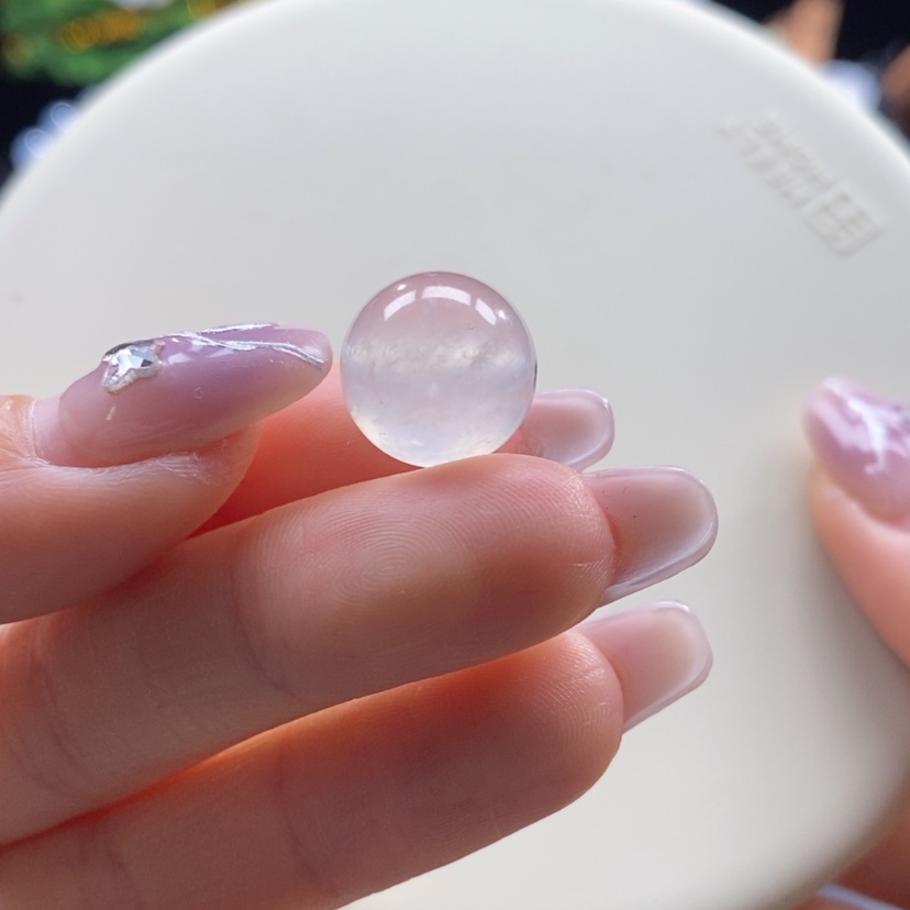 【闪购商品】翡翠颈饰未镶嵌翡翠高冰茶珠卡13.1mm