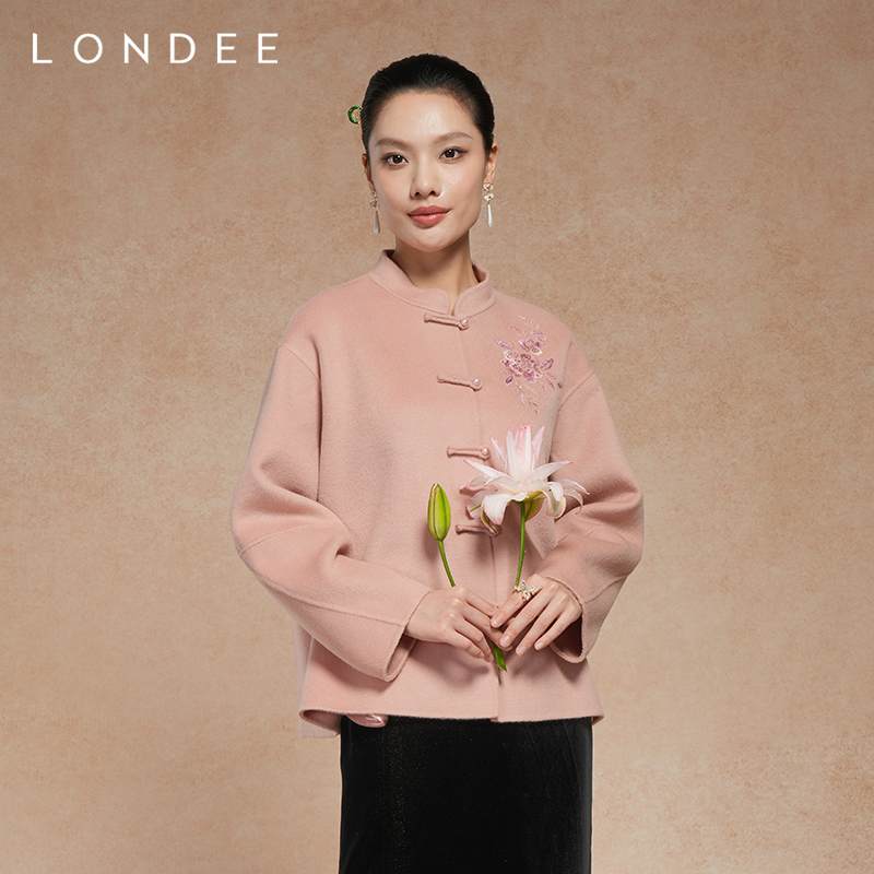 Londee/龙笛秋冬新款新中式高级感外套保暖上衣5T25590