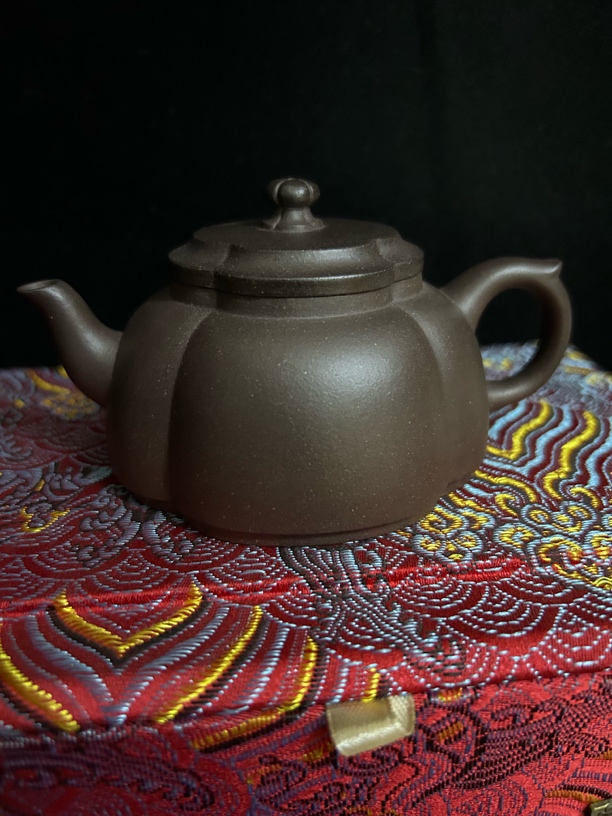 【虎哥紫砂严选】(海棠壶）黄龙山原矿料零添加四号井紫泥200CC