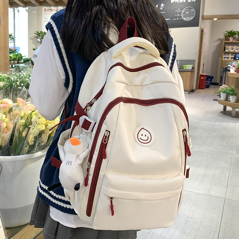 书包初中女生双肩包初中生男高中生大学生大容量背包ins小众减负