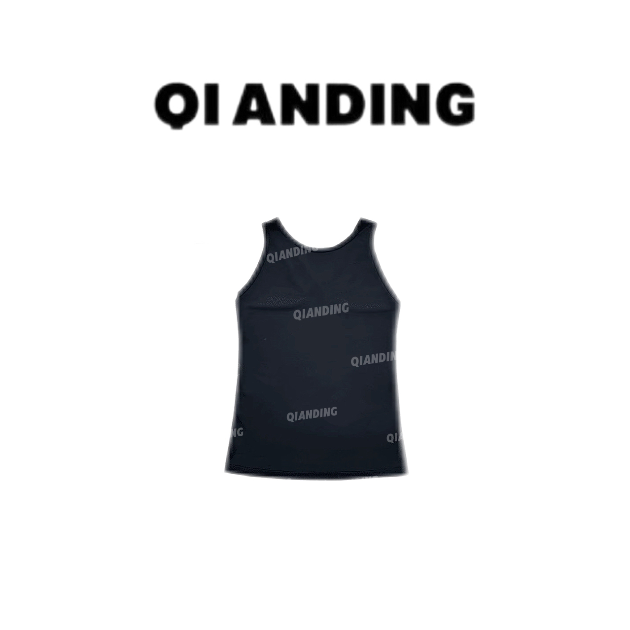 【QIANDING】极简基础百搭修身打底内搭工字背心A2532