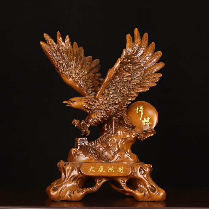 大展鸿图老鹰雄鹰摆件励志家居客厅玄关办公室乔迁新居工艺品摆件