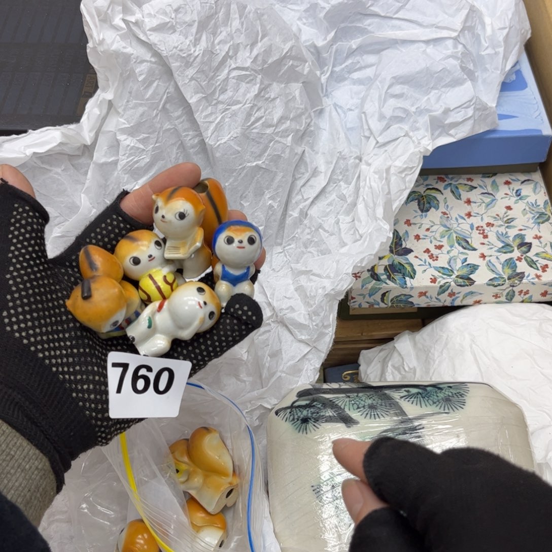 瓷片摆件工艺品摆件666 