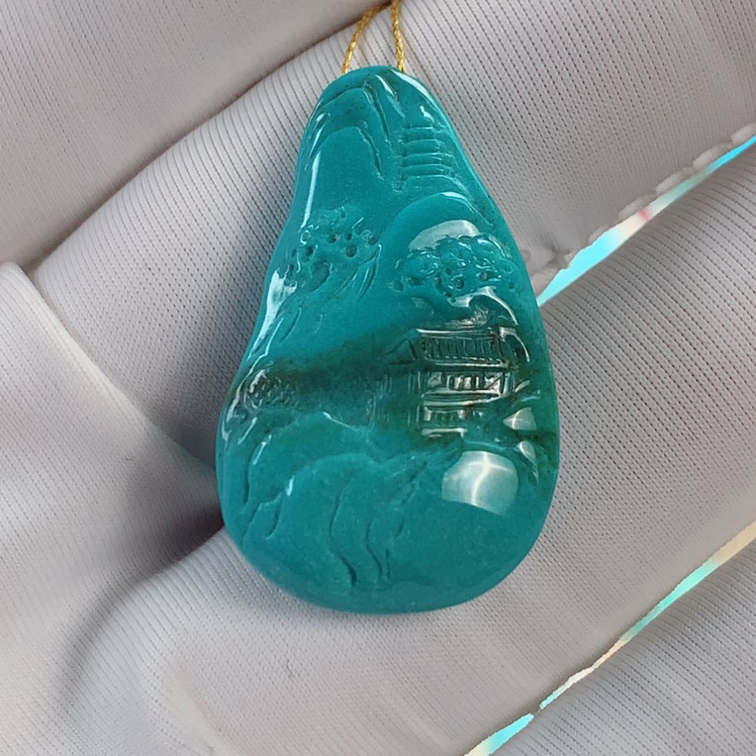 绿松石挂件未镶嵌